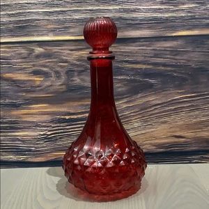 Red apothecary mana spiked glass jar